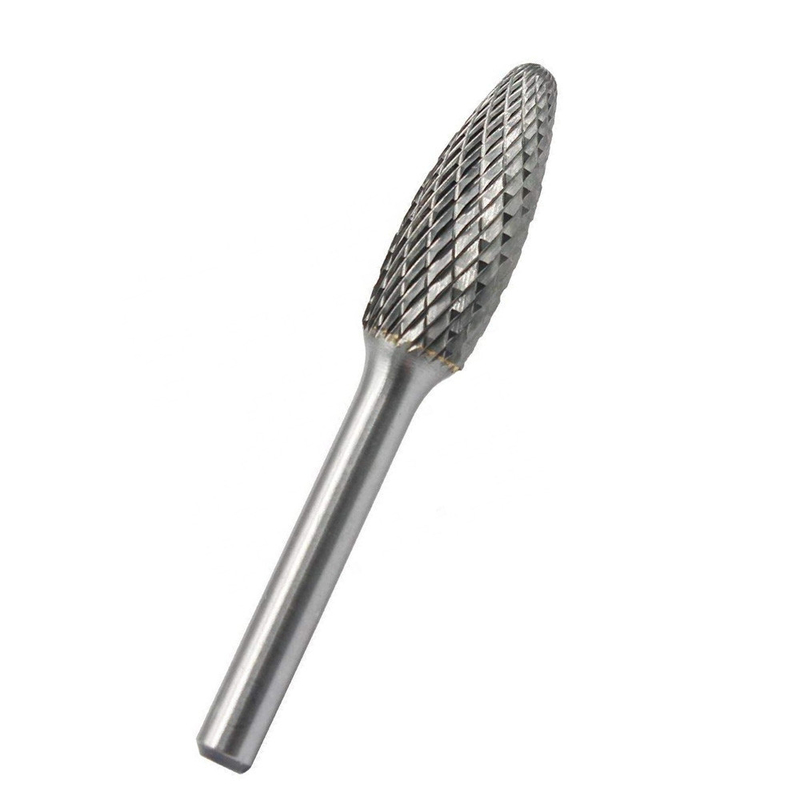 Nose Conical Tungsten Carbide Burr Bit BSG-3 Tree Pointed For Alloy Steel